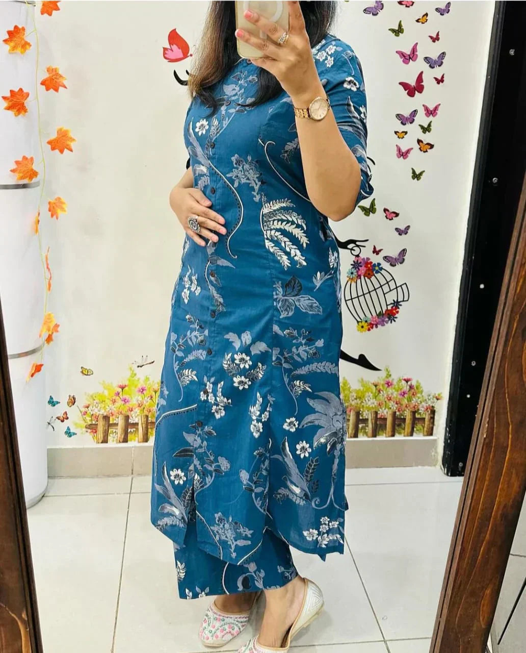 Summer Cotton Co-Ord Set For Women